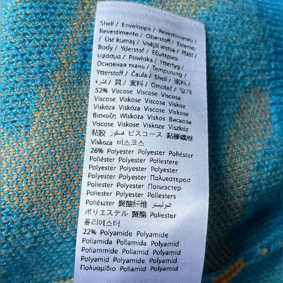 ☘️ NA-KD FAshion Printed Cropped Cardigan In Orange and Blue L - Picture 9 of 11